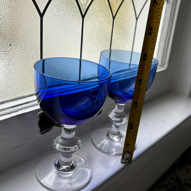 Cobalt Cordial Glasses - 3 Pairs - Etsy