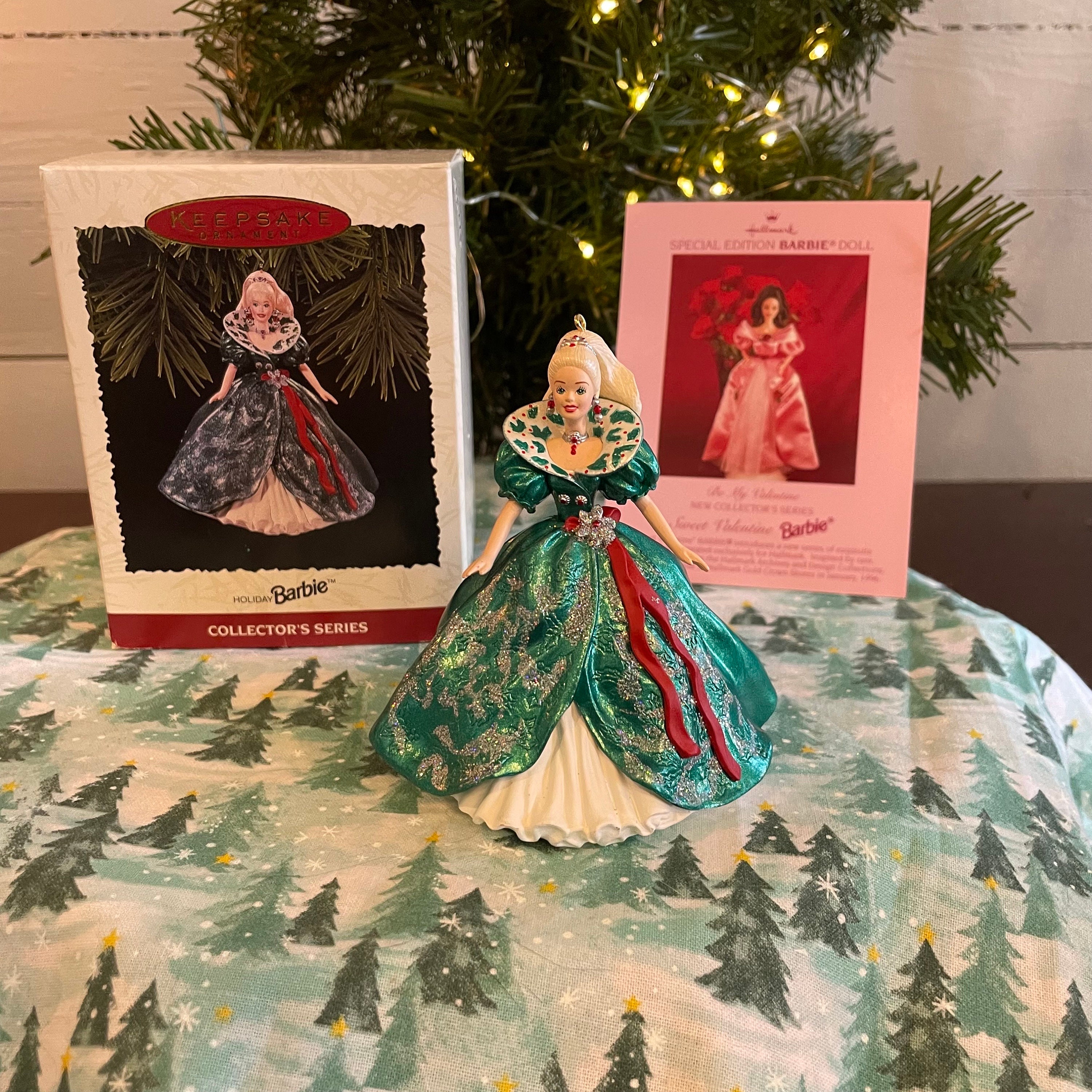 1995 SIGNED Vintage Hallmark Keepsake Holiday Barbie Christmas Ornament 3rd in Series Etsy