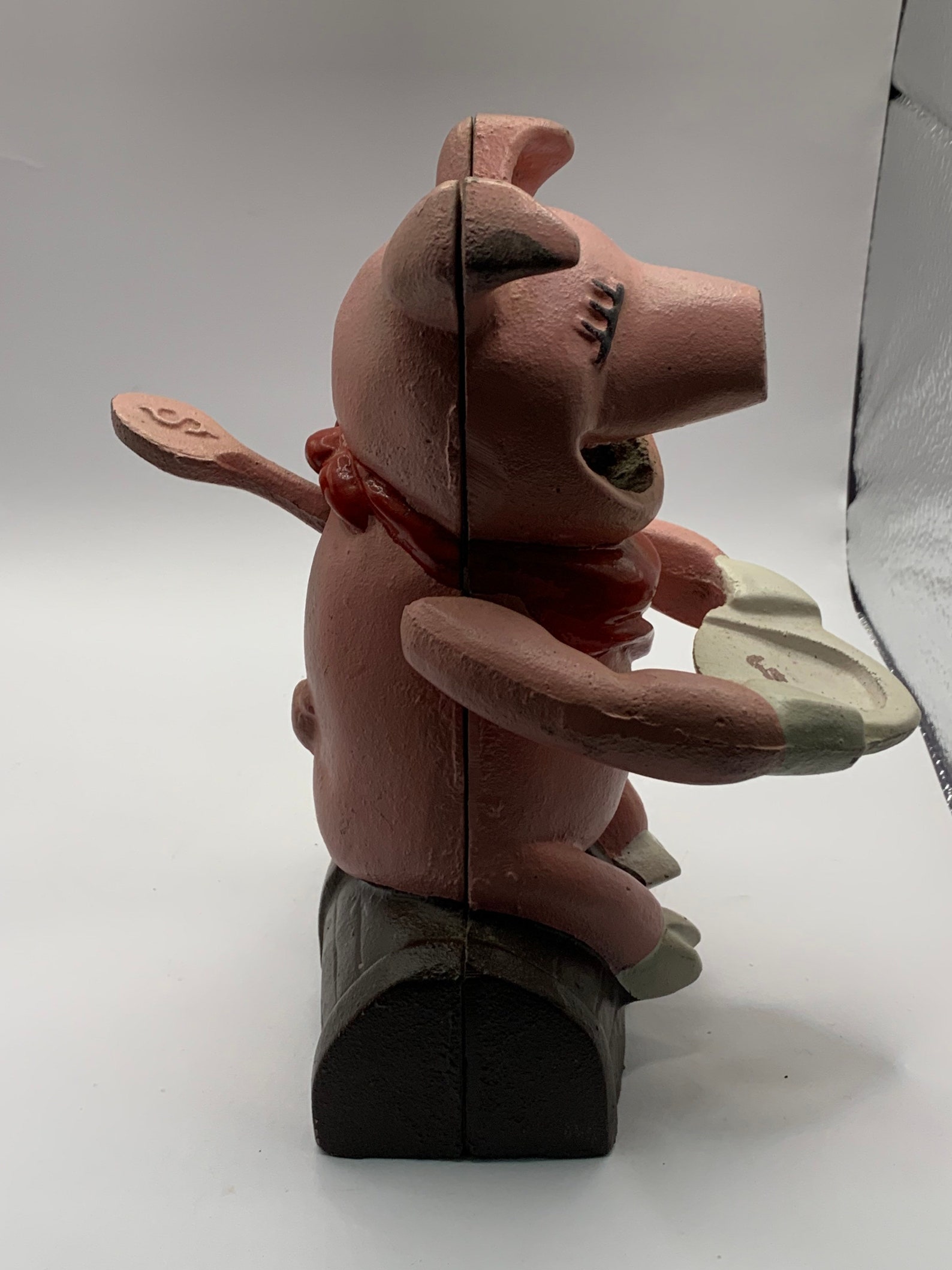 Vintage Cast Iron Mechanical Piggy Bank Etsy