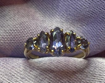 Tanzanite Ring - 10k gold size 6