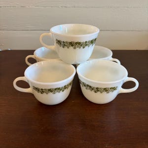 Pyrex Crazy Daisy Spring Blossom Cups - set of five