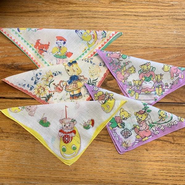 Vintage Children’s Handkerchiefs - Your Choice