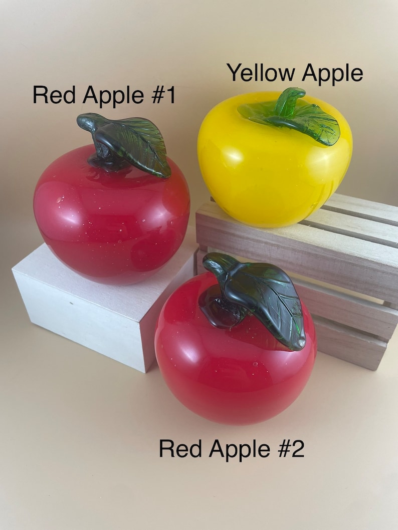 Vintage Glass Fruit Apples Bananas Pear Tomato Grapes Etsy