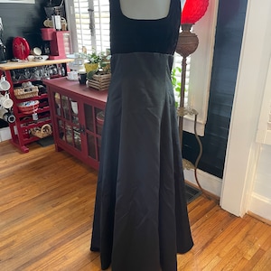 Timeless Black Gown with Bow Detail