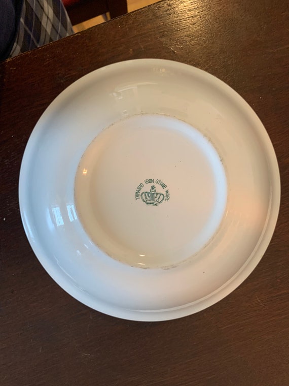 Vintage Yamasho Ironstone Vegetable Pattern Serving Bowl - Etsy