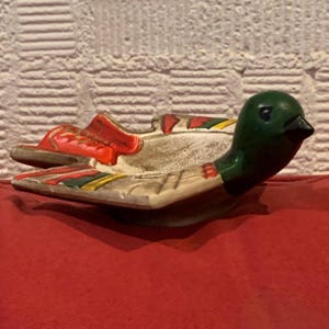 Vintage Tribal Style Bird Ashtray