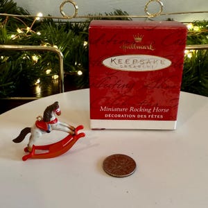 Rocking Horse - Hallmark Miniature Keepsake Ornament - 2001 - Collector’s Club Exclusive Gift