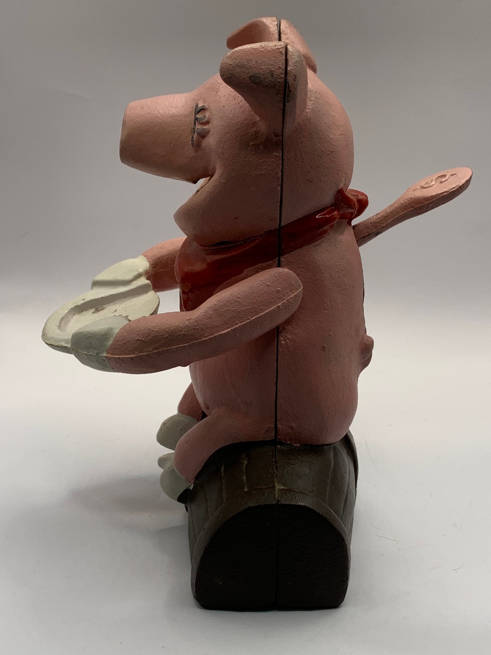 Vintage Cast Iron Mechanical Piggy Bank Etsy