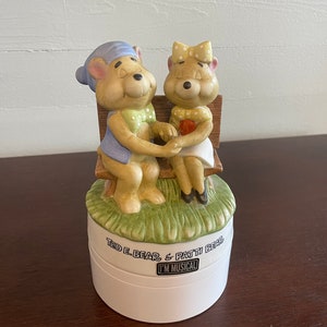 Musical Bear Figurine - Ted E. Bear and friends