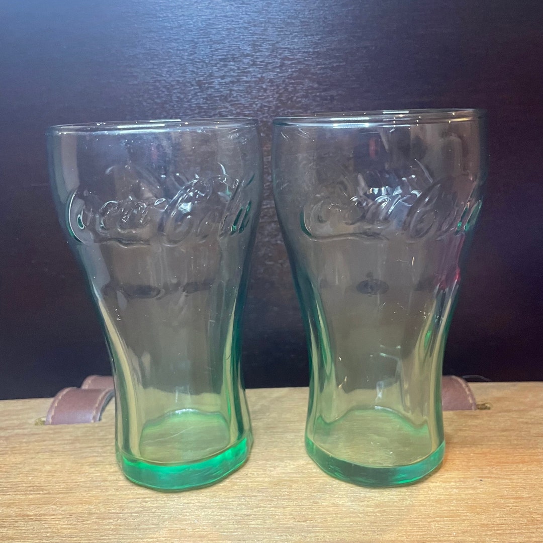 Cocacola Coke Glasses Small Vintage Coke Glasses 3 Etsy