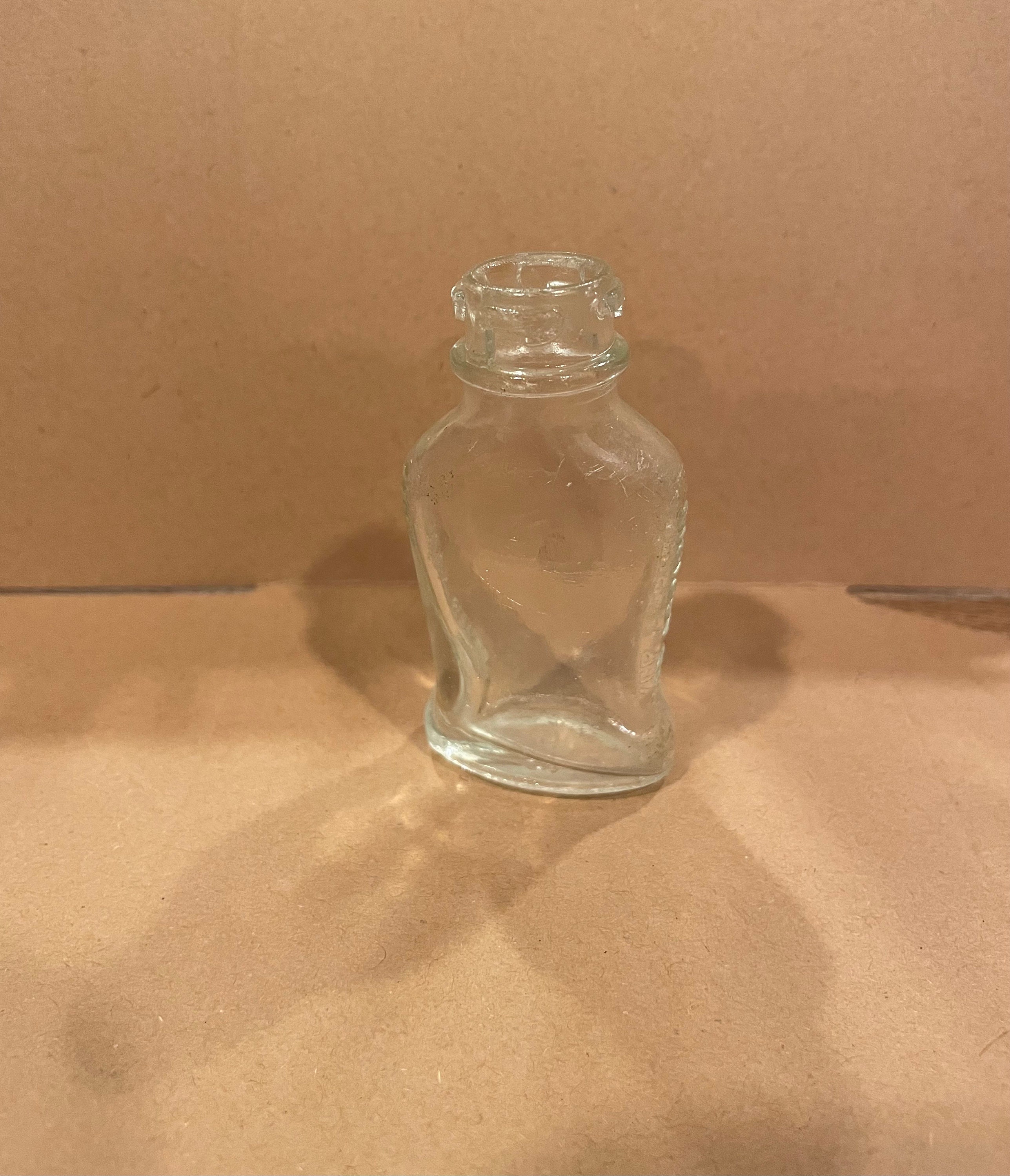 Bayer Aspirin Clear Glass Bottle, Vintage