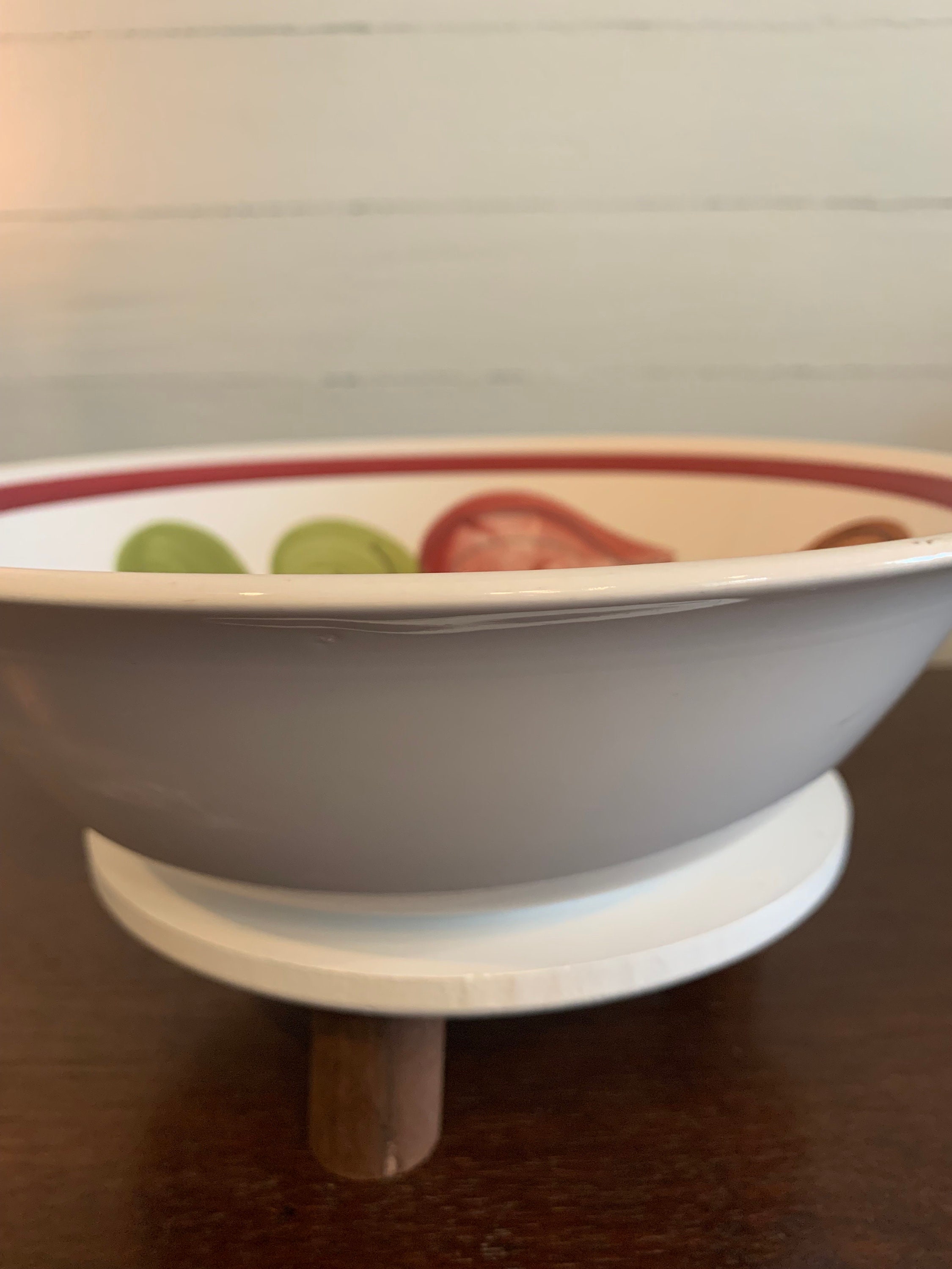 Vintage Yamasho Ironstone Vegetable Pattern Serving Bowl - Etsy
