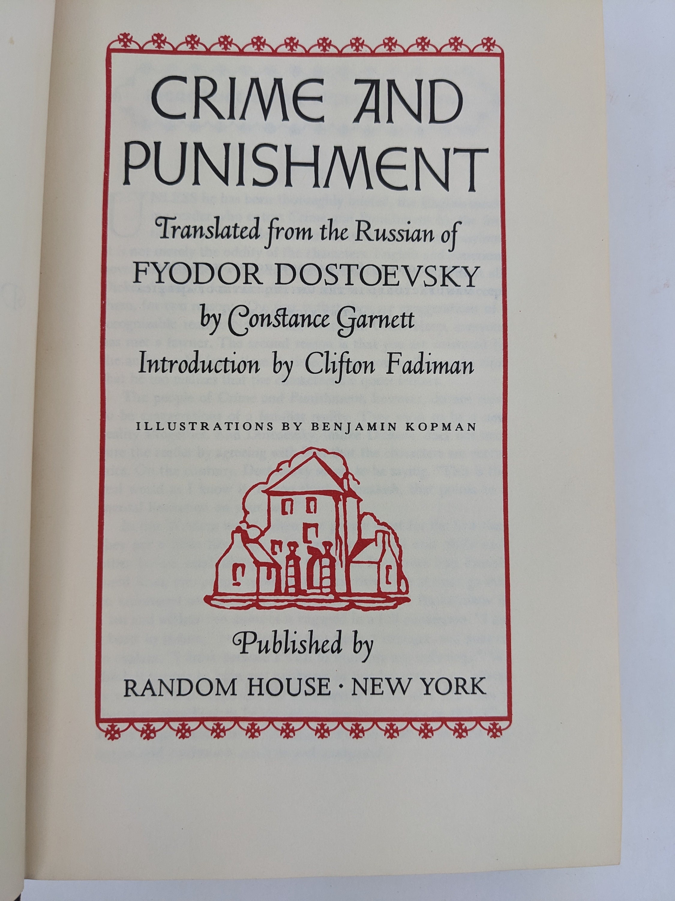 Crime and Punishment Fyodor Dostoevsky Translated by Constance - Etsy