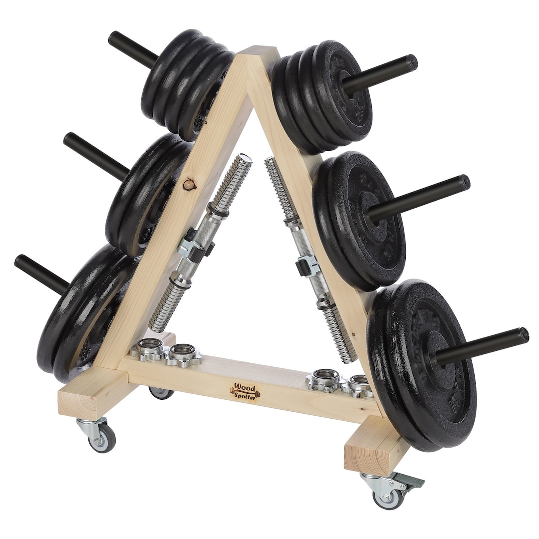 Wooden Dumbbell Weight Tree Shelf Diy Wooden Dumbbell Rack DIY