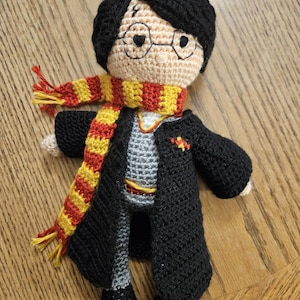 Crocheted Wizard Boy Amigurumi Doll