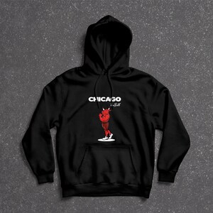 WIJNOOGST!! Chicago Bulls Basketball bedrukte crewneck sweatshirt Kleding Dameskleding Hoodies & Sweatshirts Sweatshirts 