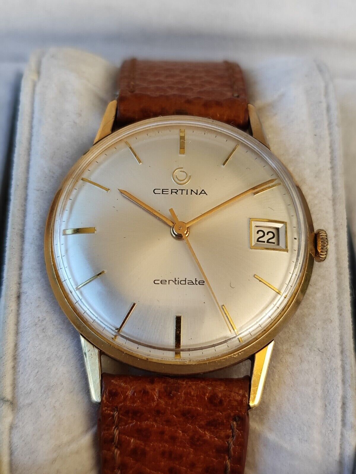 Certina Certidate Vintage Watch Gold Plated Beautiful Condition Manual Wind Etsy