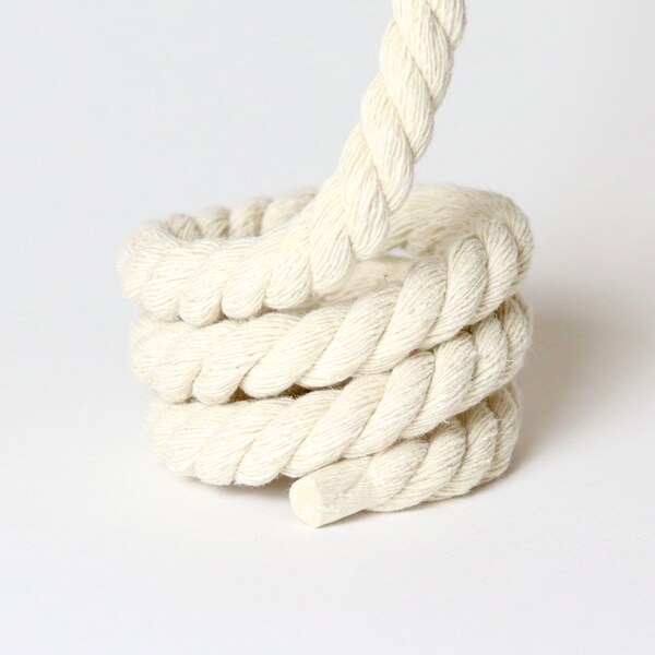 PACK X3 Off-White 10mm chunky touw schoenveters, natuurlijke textuur schoenveters, grappige touw schoenveters voor DIY