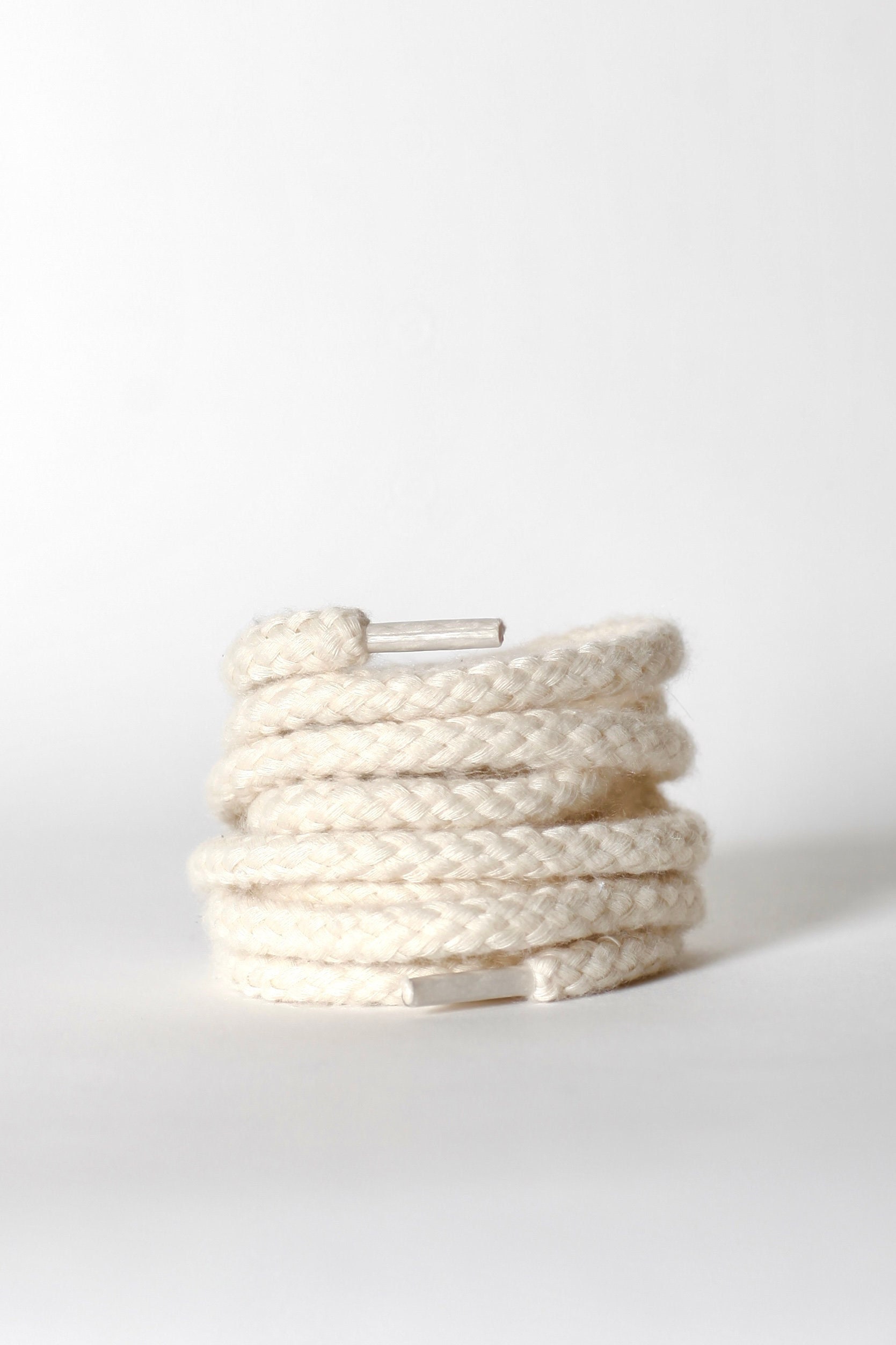 Grey/White Rope Laces – Sneaks & Laces