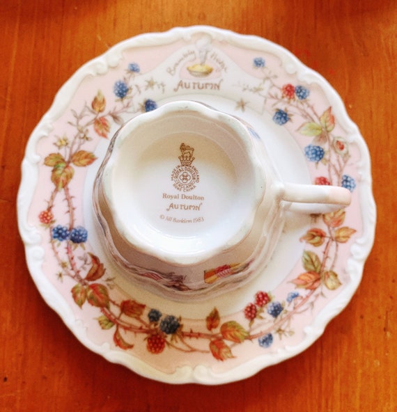 Royal Doulton Jill Barkley 1983 Autumn Tea Cup and Saucer Etsy