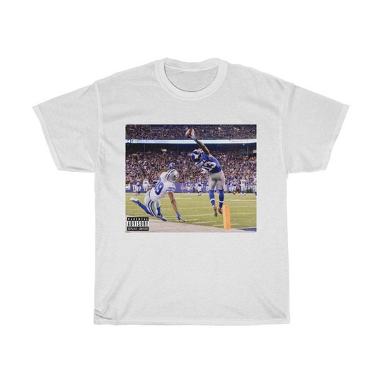 Disover Odell Beckham Jr. Iconic Greatest Catch of All Time Vintage Graphic Tee Shirt