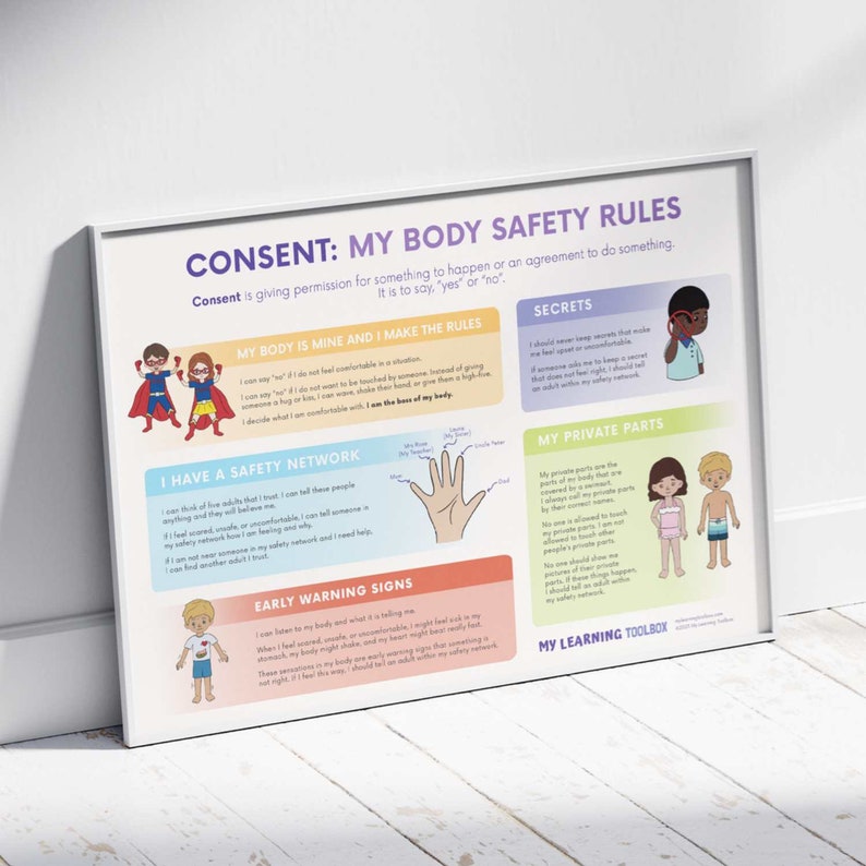 Consent My Body Safety Rules Poster printable Boundaries And consent-my-body-safety-rules-poster-printable-boundaries-and