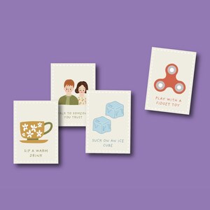 Calm Down Cards (printable) | Self-regulation Strategies | Social and Emotional Learning - Etsy