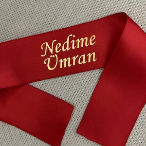 Sağdıç Kolluğu - Nedime Kurdelesi - Sagdıc Ribbon - Bridesmaid Gift - Wedding Dekor
