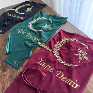 Groom&#39;s Veil and Glove / Turkish Henna Veil / Groom Henna Night Cover / Weddings Accessories / Damat ve Asker Omuz Pelerini / Kına Gecesi