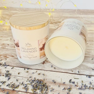 Relaxing Lavender 8oz Pure Soy Wax Candle