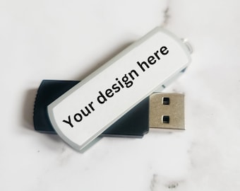 Custom USB Drive|Personalized Flash Memory Stick|Data Storage & Backup|Unique Tech Gift for Students and Professionals|16GB|32GB|