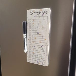 Magnetic Acrylic Dry Erase To Do List: Reusable Organizer with Marker