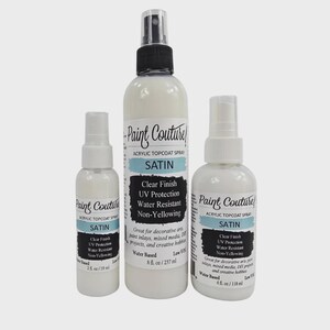 Paint Couture, Clear Acrylic Spray, Topcoat, Fine Mist Varnish, Satin, Gloss, Semi-Gloss Finishes image 5