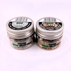 Pentart, Eco Glitter, Silver, Gold, coarse, min. 15g, Mica Glitter, Natural, Slate Grit