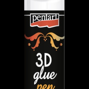 Pentart, 3D Glue Pen, 30 ml, 20734, self-adhesive glue, create 3D patterns for Pentart Decor Foil