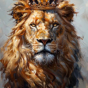 Reba Rose Creations, papier de riz pour découpage, techniques mixtes, roi royal, lion, couronne, 1050, A4 8,27 x 11,6