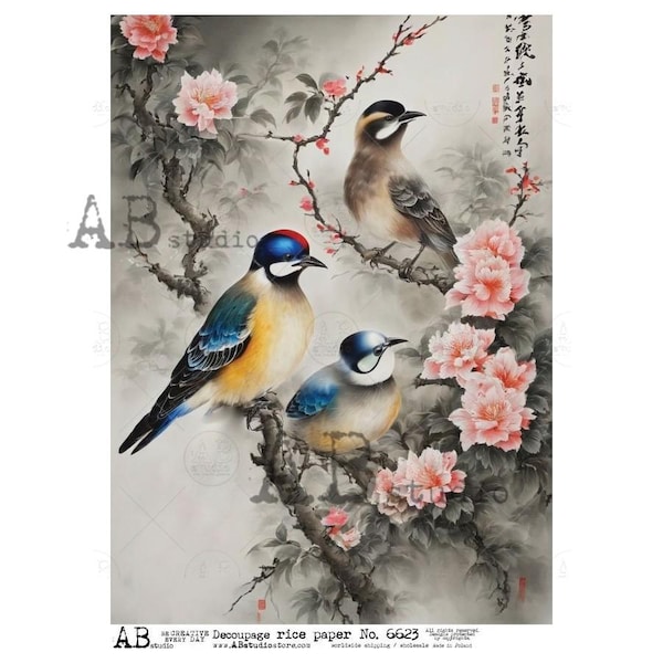 Asian Decoupage Sheets - Etsy