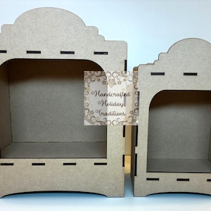 Laser Cut MDF, Bausatz, Setzkasten, Diorama, Display, Rohling, Basis, Decoupage, Mixed Media, Basteln, 2 Größen