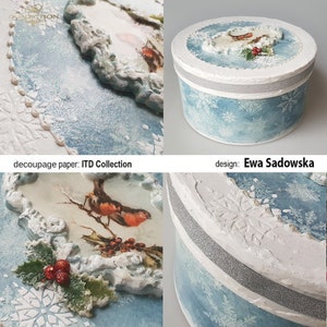 ITD Collection Rice Paper for Decoupage R1501, Size A4 210x297 Mm, 8 ...