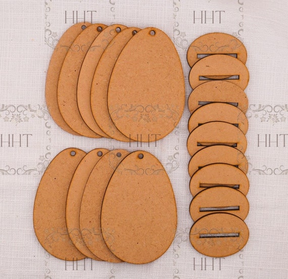 3D Ornament Easter 3 Pieces Laser Cut Out Unfinished ORN191 3D Ornament Easter 3 Pieces Laser Cut Out Unfinished ORN191