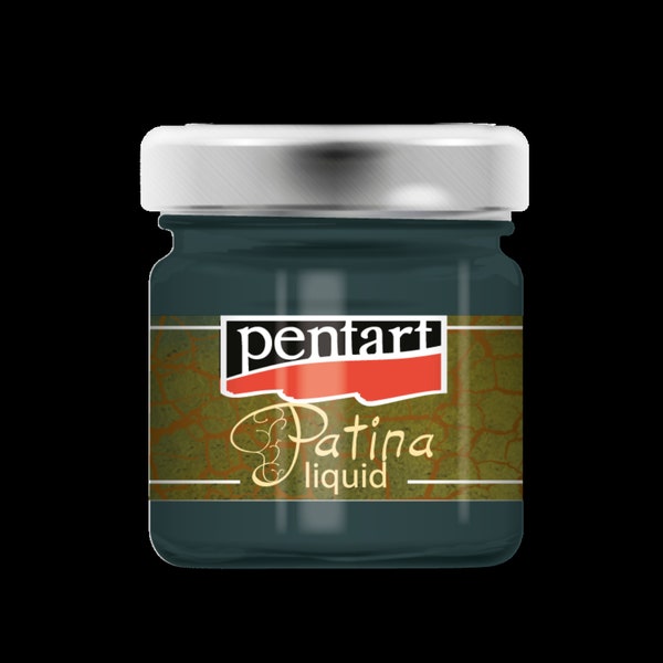 Pentart Liquid Patina - Bitumen #2472 30 ml Antiquing Liquid with Solvent for Aged Effect