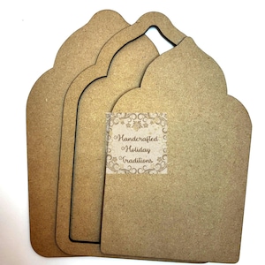 Laserskuren MDF, obehandlad inramad, panel, plakett, tom bas, duk för decoupage, blandteknik, 3 delar, kreativitet, hantverk, 2 varianter