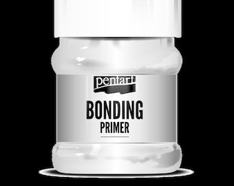 Primer adesivo Pentart, base bianca a base d'acqua per legno, vetro, ceramica, metallo, plastica e piastrelle / Forte adesione, facile da applicare