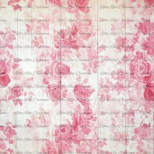 Reba Rose Creations, Papier de riz, Serviettage, Technique mixte, Rose, Roses, Arrière-plan, Papier peint, Shabby Chic, 1491, A4 8,27 x 11,6