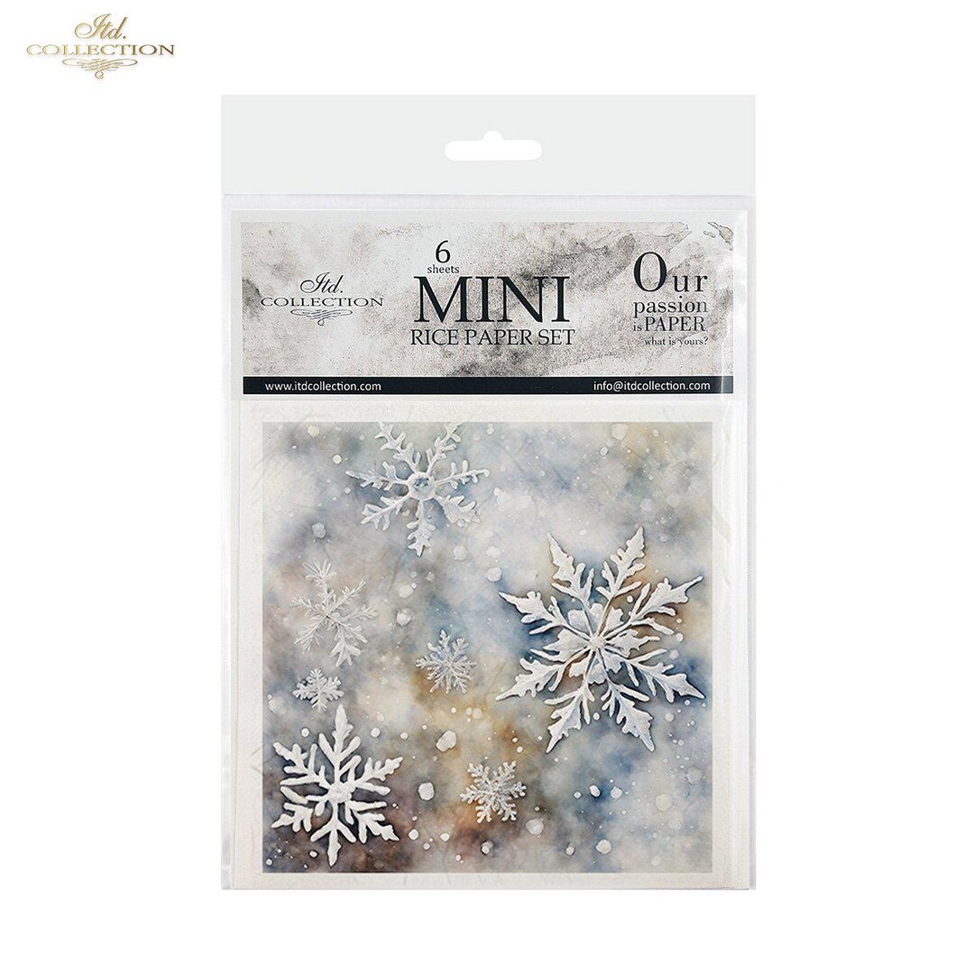 ITD Collection, Rice Paper, Mini Set, 6 Sheets, RSM156, 5x8,christmas ...