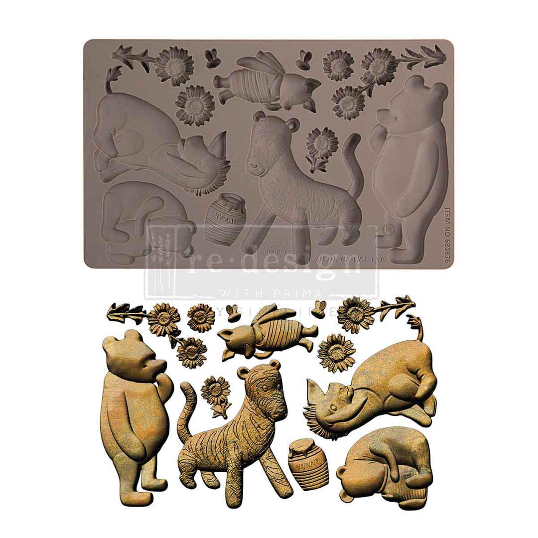 Redesign With Prima, Silicone Mold, Old Bear Lane, Story Book