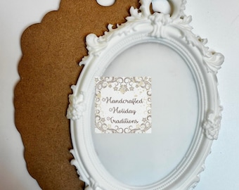 Resin Castings from LaBlanche Silicone Mould, Vintage Style Pendant, Ornament, Optional Custom MDF Back, Decor Embellishments