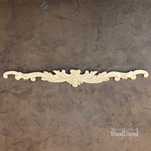 WoodUBend, Pediments, Heat Bendable, Pliable, Vintage Style, WUB1400 49.5×5.7cms