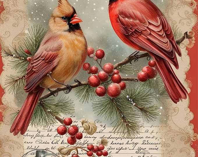 Christmas cardinal poi