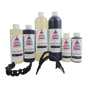 Paint Couture Flexible Casting Resin | Two-Part Urethane System for Highly Detailed, Bendable Embellishments, Ivory and Black, 8 oz, 16 oz